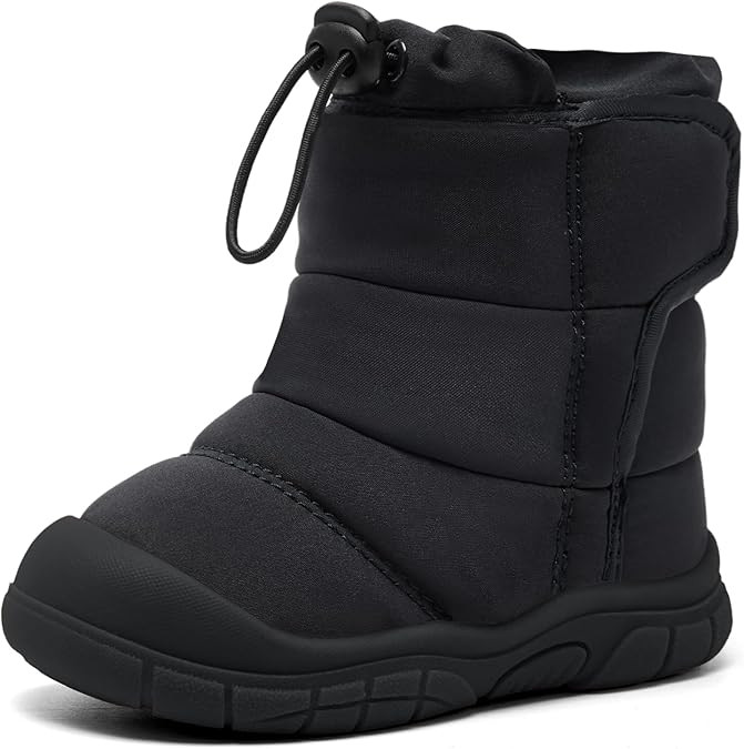 MORENDL Toddler Winter Snow Boots 0-4 Years Boy & Girl Warm Fur Walking Shoes Baby Booties | Amazon (US)