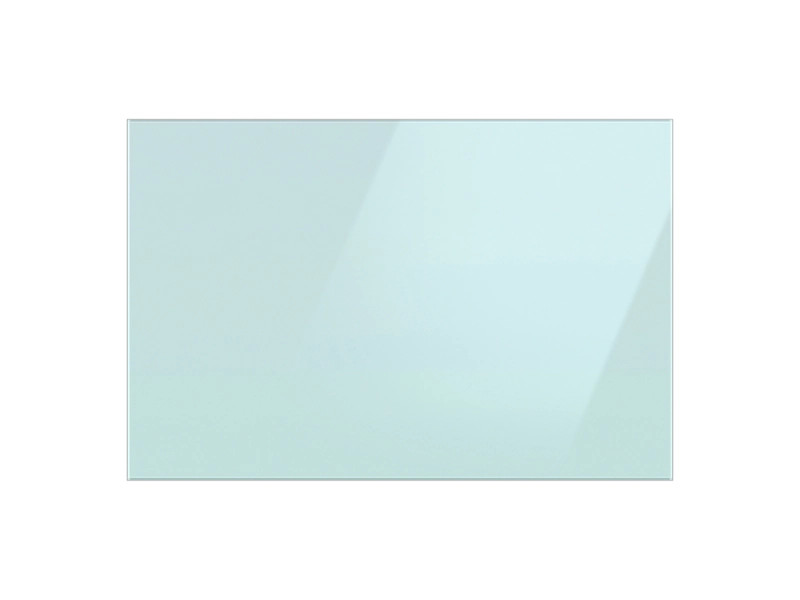 Bespoke 3-Door French Door Refrigerator Panel in Morning Blue Glass - Bottom Panel | Samsung