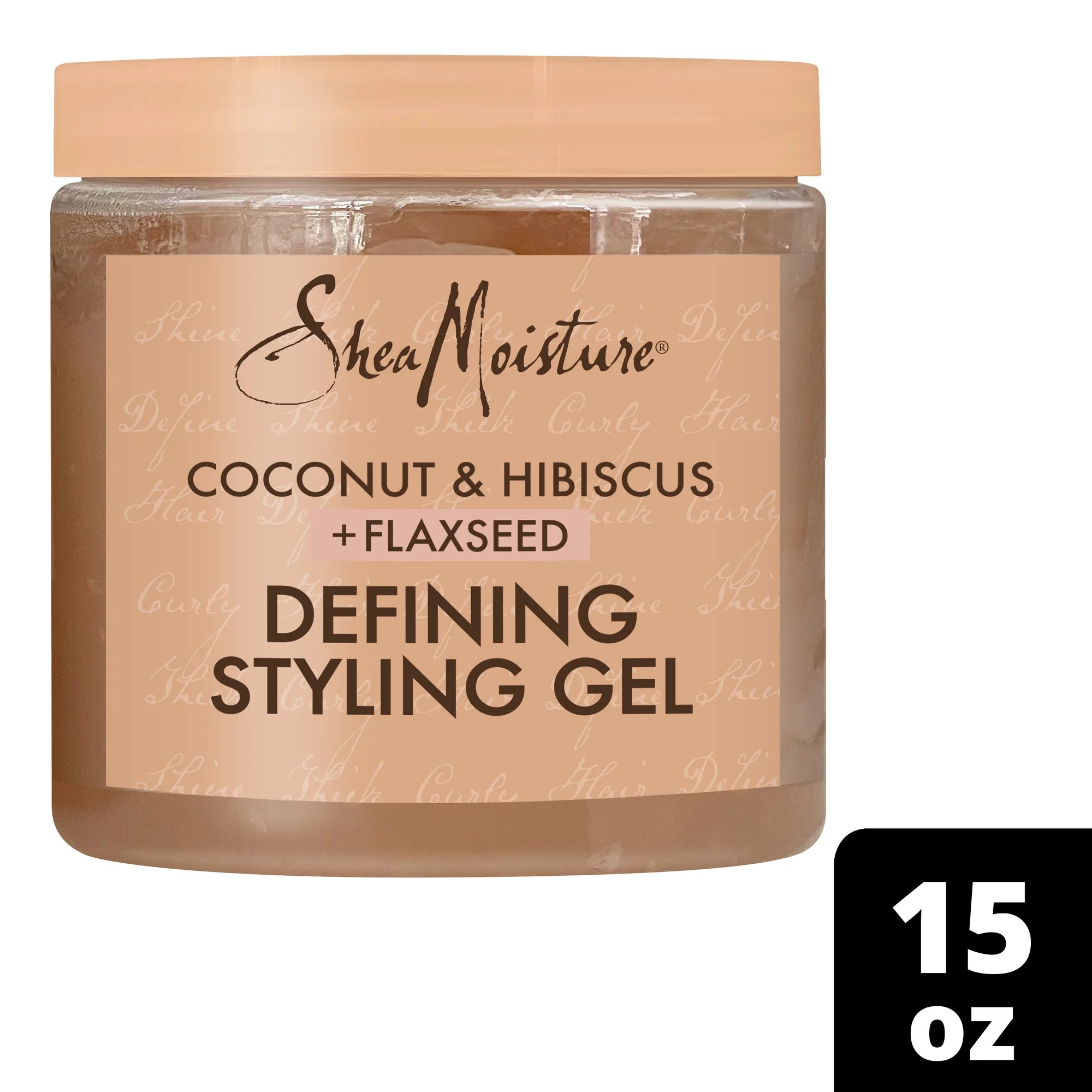 SheaMoisture Defining Styling Gel Coconut & Hibiscus For Thick, Curly Hair Paraben-Free Frizz Con... | Walmart (US)