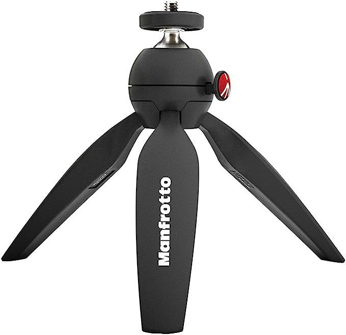 Manfrotto MTPIXI-B, PIXI Mini Tripod with Handgrip for Compact System Cameras, DSLR, Mirrorless, ... | Amazon (UK)