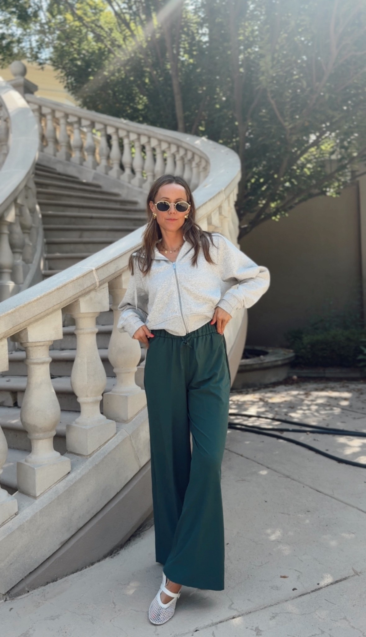 Saw they had my FAV  athletic trousers again this year but in more colors!!! Had to grab this fun green! 
Wearing medium! 

#LTKWorkwear #LTKStyleTip #LTKFindsUnder50