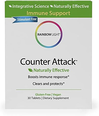 Rainbow Light - Counter Attack - Vitamin C and Zinc Supplement; Vegan and Gluten-Free; Herbal Ble... | Amazon (US)