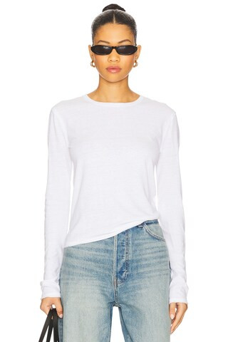Free People x We The Free Nova Tee Long Sleeve In Ivory in Ivory. - size S | Revolve Clothing (Global)