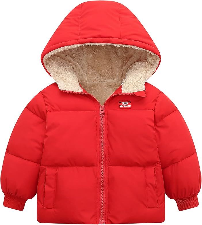 UNICOMIDEA Winter Coats for Kids 3D Down Alternative Hoods Baby Boys Girls Jacket for 6M-5T | Amazon (US)