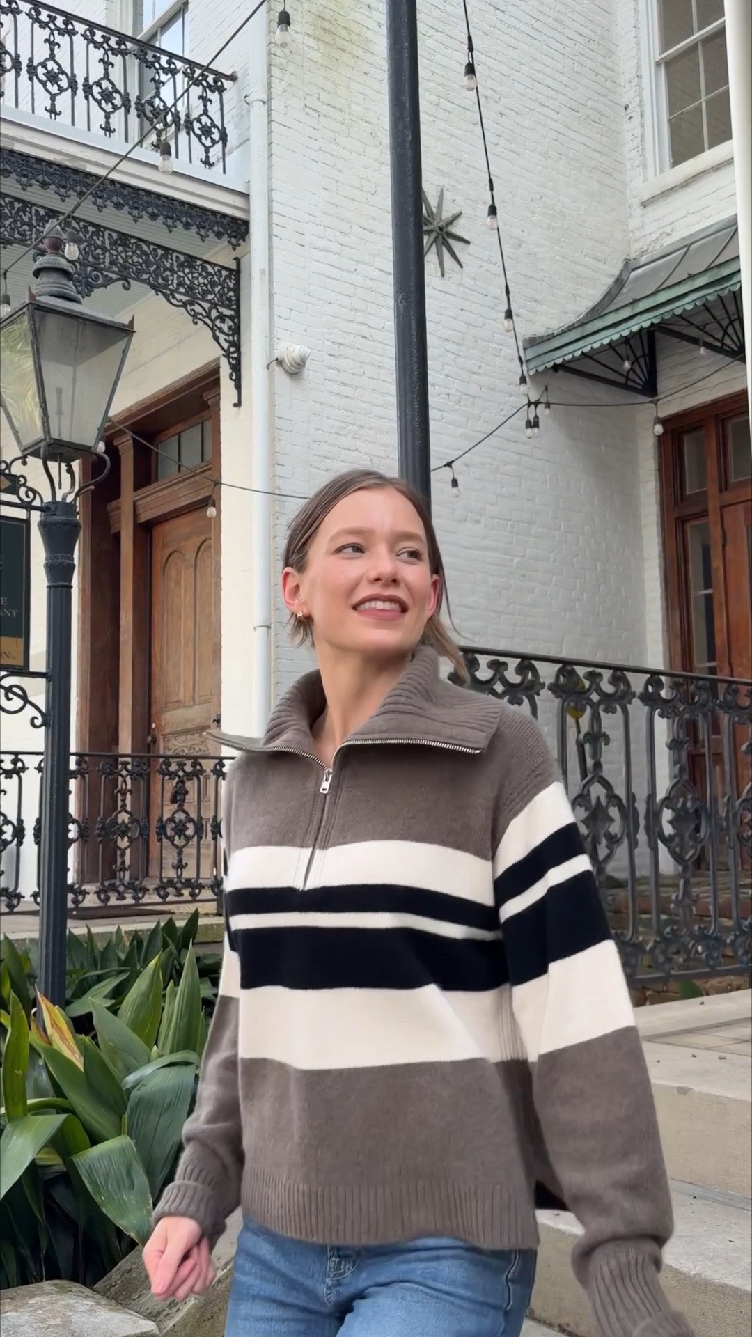 @jcrew cashmere quarter-zip. It’s giving “Ivy League Autumn” and I’m here for it. #injcrew #Ad

#LTKootd #LTKSeasonal #LTKgrwm