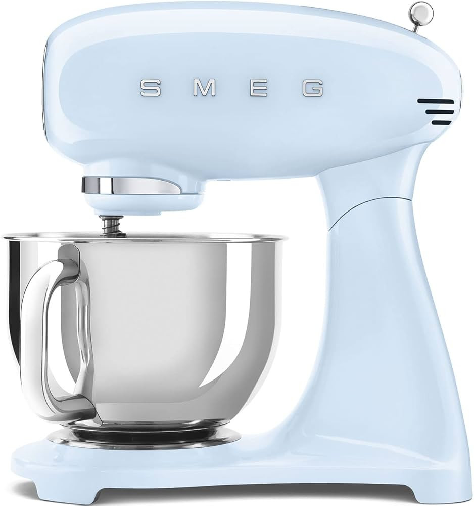 Smeg SMF03PBUK Full Colour Stand Mixer, 50's Style, 10 Speed Settings, 800W, Pastel Blue | Amazon (UK)