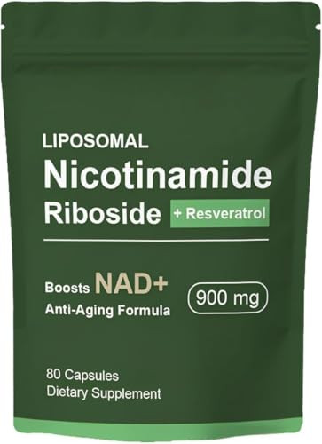 KMLWXD TrigThings NAD+ Supplement with Nicotinamide Riboside-Liposomal Nicotinamide Riboside,Resveratrol,Quercetin-High Purity NAD Supplement for Anti-Aging,Energy,Focus - 80 Capsules NAD | Amazon (US)