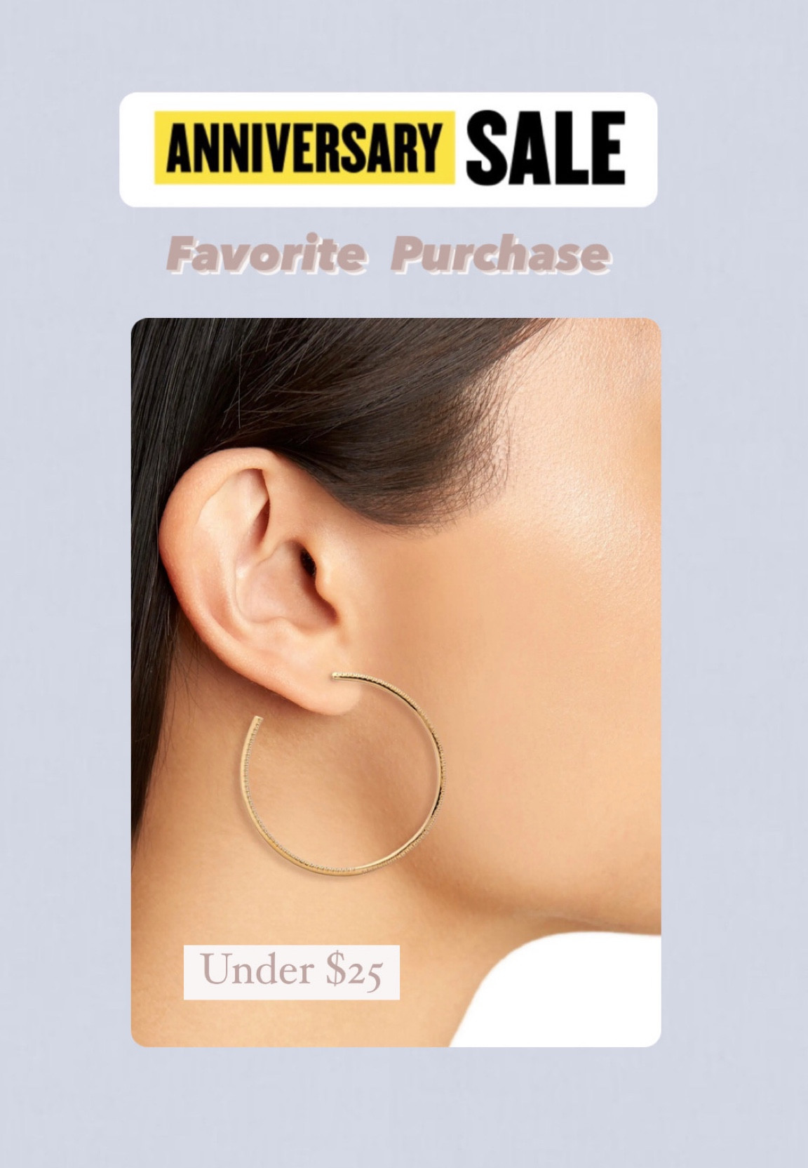 Nordstrom Anniversary Sale 💛

Bought these hoop earrings last year in both gold & silver ~ been wearing them all summer ☀️

NSale | Nordys Sale | cubic zirconia hoop earrings | fall fashion | back to school fashion | teacher outfits | flats | petite jeans | sweaters | #LTKstyletip