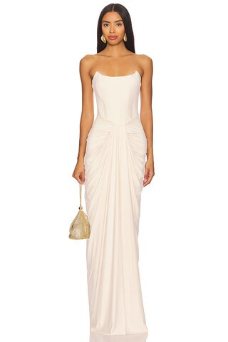 Pearl Gown in Off White | Revolve Clothing (Global)