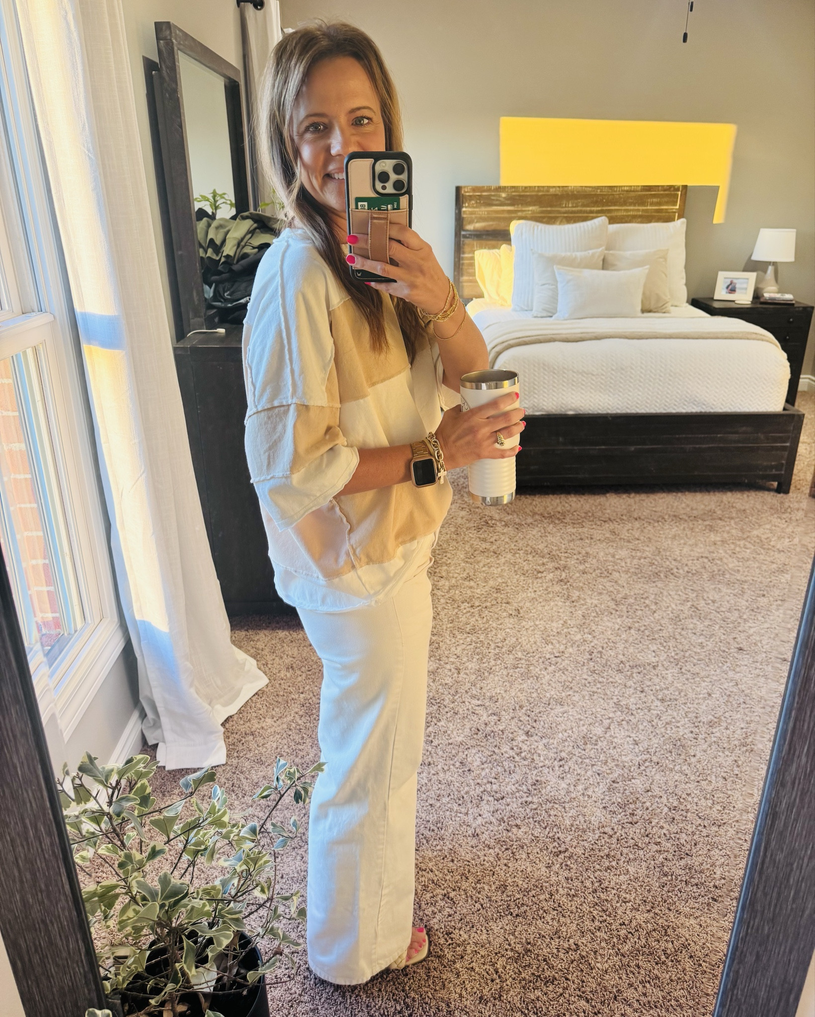 Neutral + effortless = your new go-to outfit 🤍✨

This look is the definition of easy, elevated style. A soft, lightweight color-block top paired with the most flattering high-rise white denim… it’s comfy enough for everyday but polished enough to wear out. 🙌

I love how the relaxed fit keeps it casual, while the neutral tones make it feel put together without even trying. Add a simple sandal and your favorite stack of bracelets, and you’re good to go!

Perfect for:
• coffee runs ☕️
• casual days out
• travel days ✈️

Everything is linked for you here 👉 shop my look on LTK!

#LTKstyle #LTKunder100 #neutralstyle #effortlessfashion #everydayoutfit 

#LTKOver40 #LTKootd #LTKmomlife