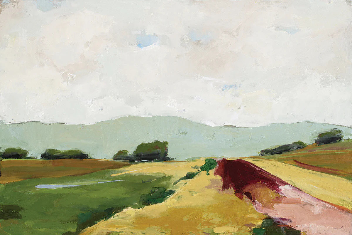 Hills I Large Wall Art Abstract Landscape Painting by Lynne Millar | Juniper Print Shop