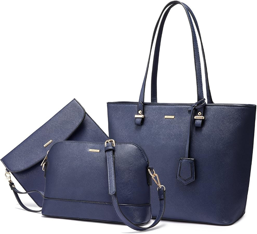 LOVEVOOK Handbags for Women Shoulder Bags Tote Satchel Hobo 3pcs Purse Set | Amazon (US)