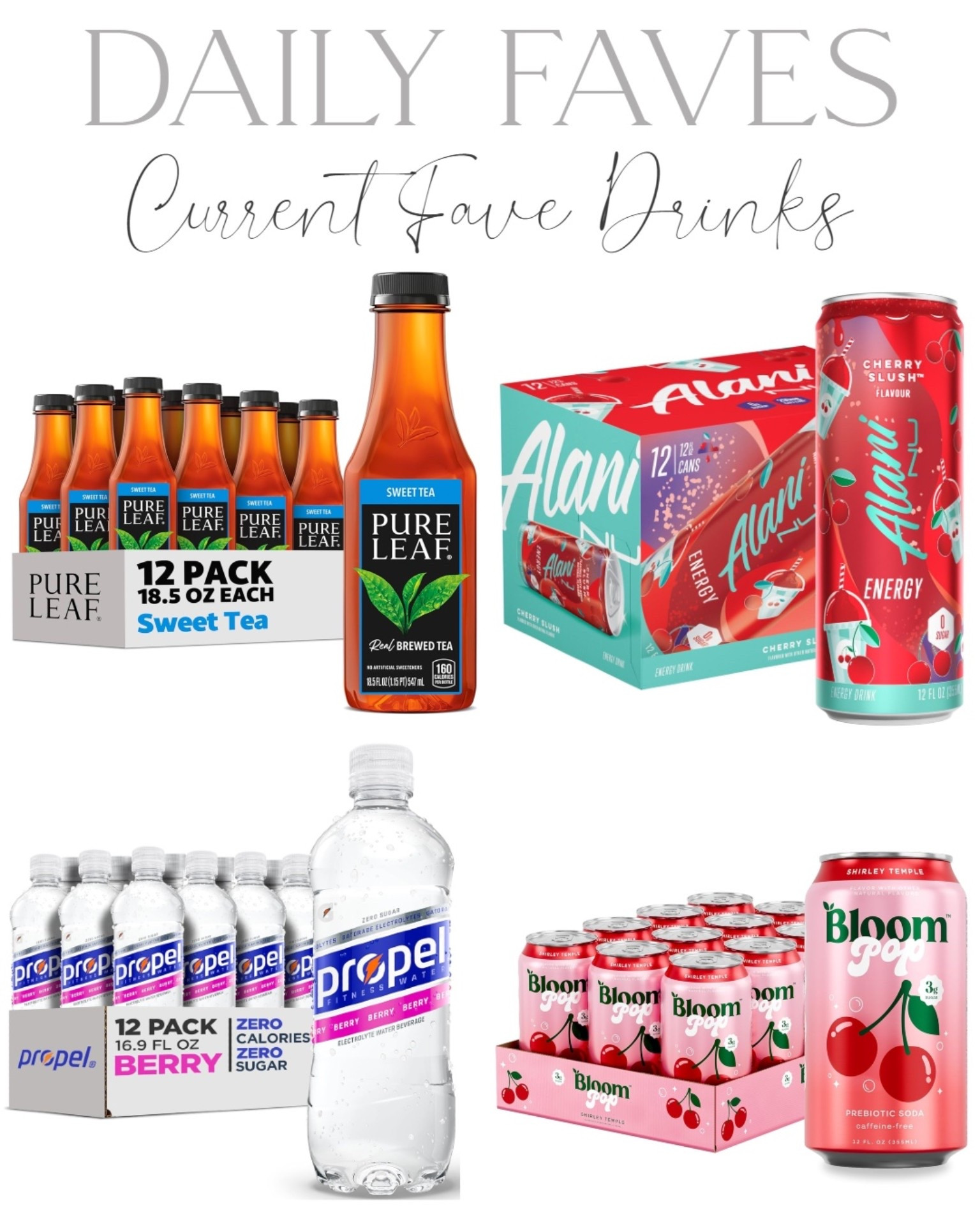 My favorite drinks right now 