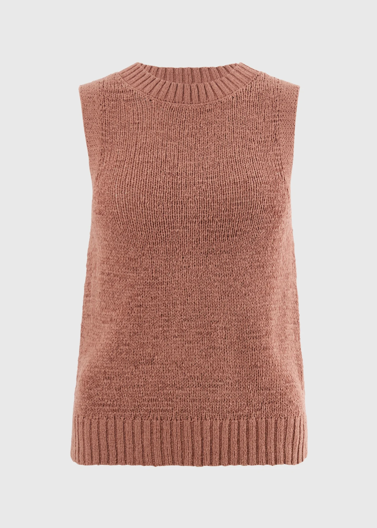 Terracotta Tape Yarn Knitted Vest Top | Matalan (UK)
