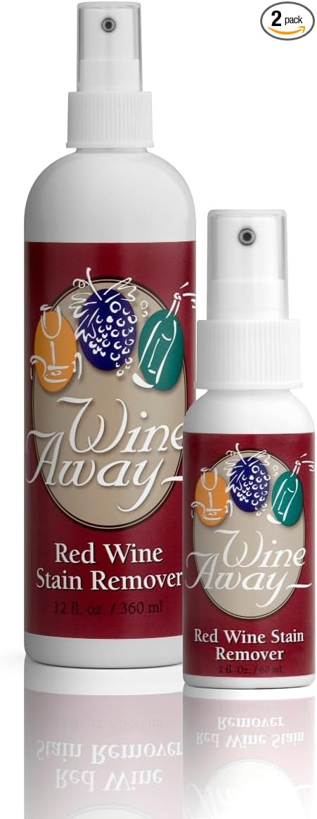 Wine Away Red Wine Stain Remover - Perfect Fabric Upholstery and Carpet Cleaner Spray Solution - ... | Amazon (US)
