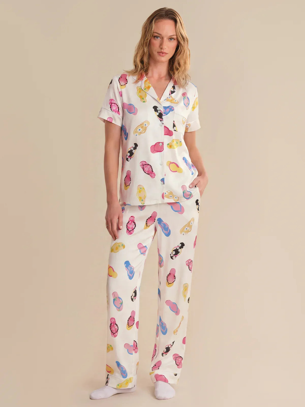 89th & Madison Print Short Sleeve Pajamas Set | 89th + Madison