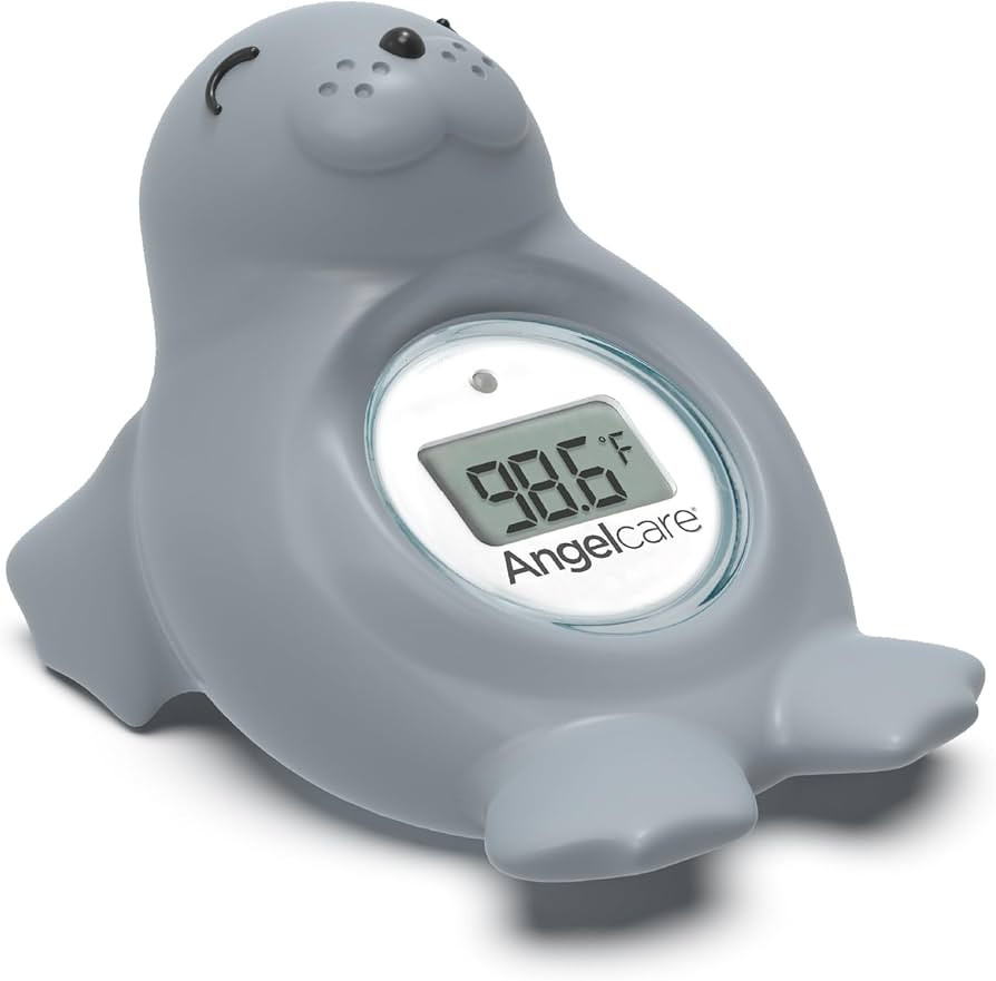 Angelcare Baby Bath & Room Thermometer - Happy Seal, Grey, BT-01-SEAL-US | Amazon (US)