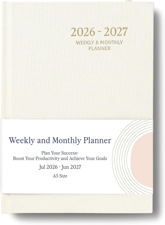 2026-2027 Planner - Weekly and Monthly Planner, July 2026 - June 2027, Linen Hardcover, 2026-2027... | Amazon (US)