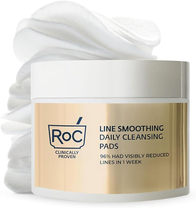 RoC Resurfacing Disks for Wrinkles, Hypoallergenic Exfoliating Makeup Remover Pads and Skin Tone,... | Amazon (US)