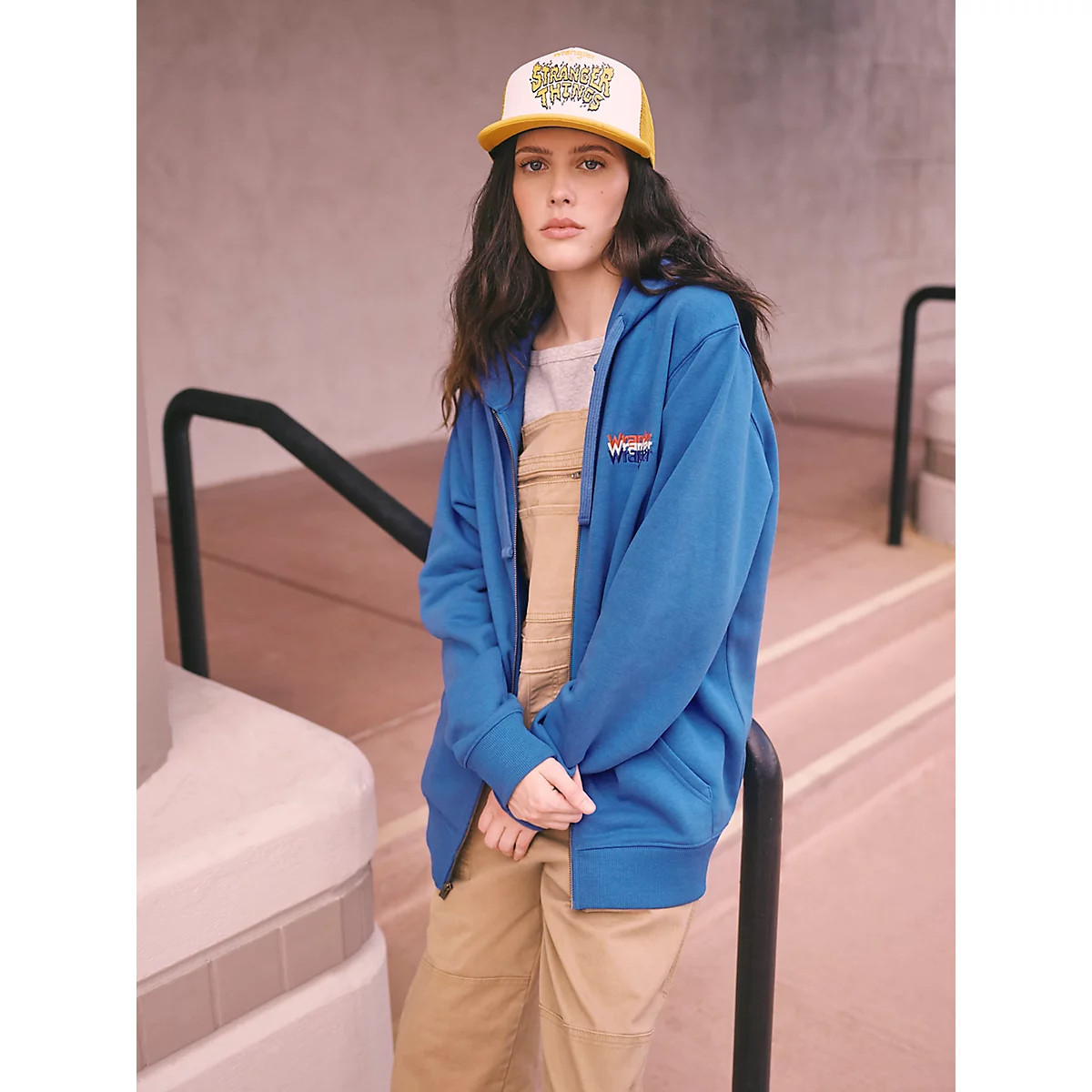 Wrangler x Stranger Things Eleven Hoodie in Strange Blue | Wrangler