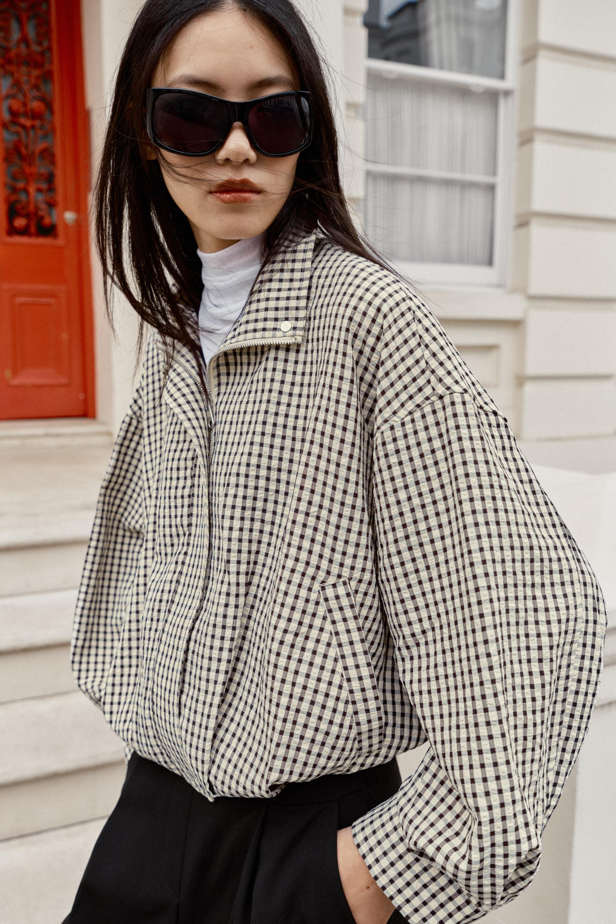PLAID BOMBER JACKET | Zara US