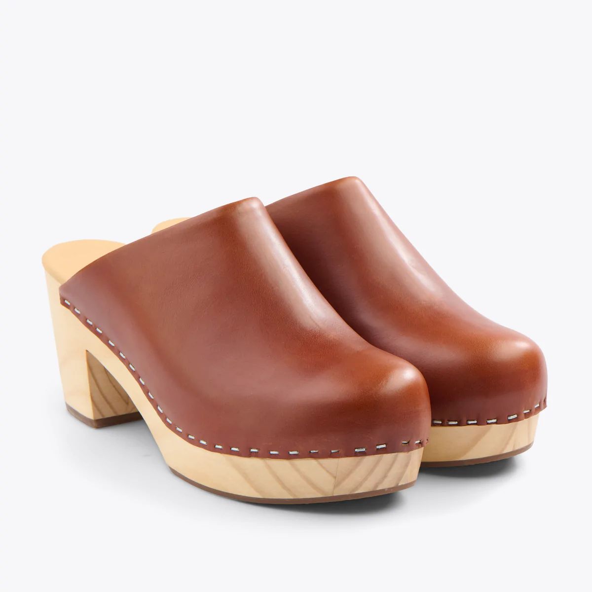 All-Day Heeled Clog Brandy | Nisolo