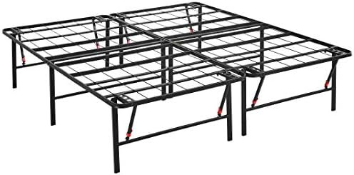 Amazon Basics Foldable, 18" Metal Platform Bed Frame with Tool-Free Assembly, No Box Spring Neede... | Amazon (US)