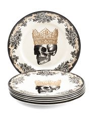6pk 11in King Skull Dinner Plates | TJ Maxx