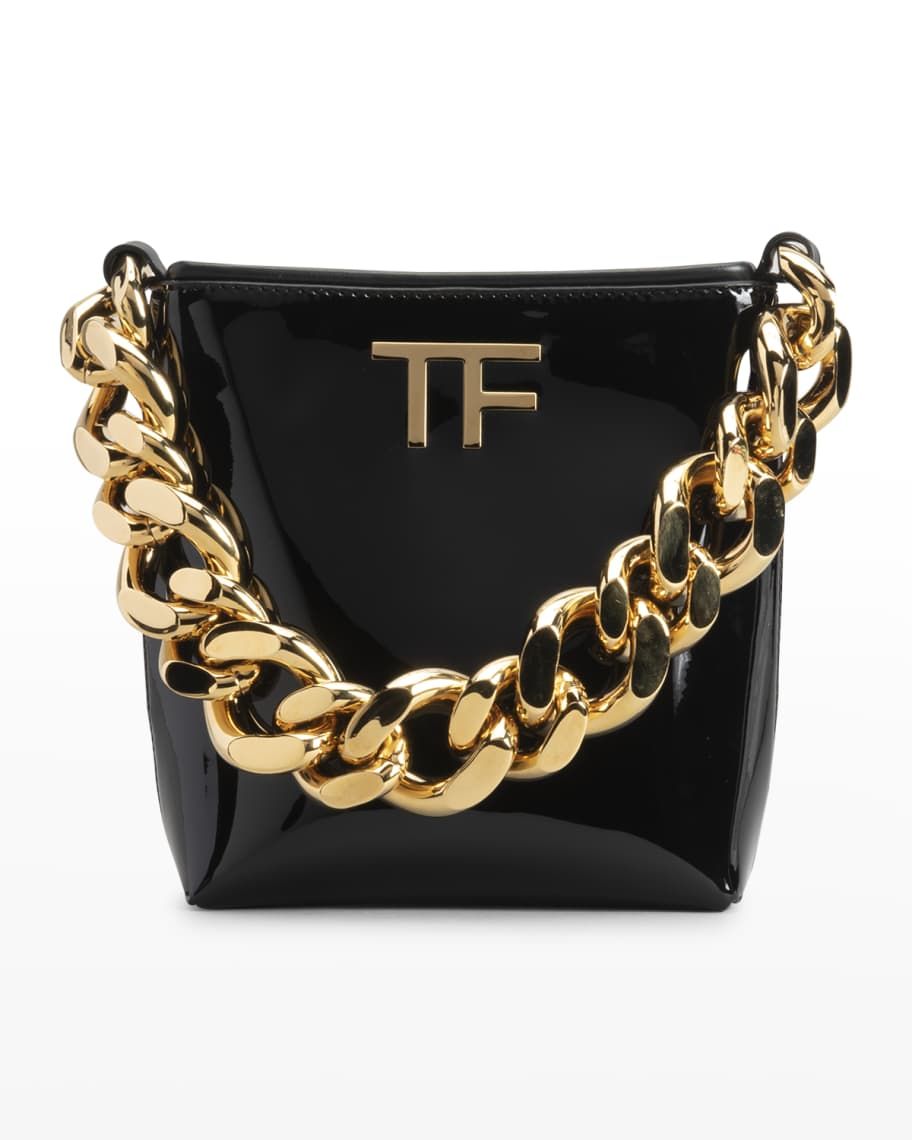 TOM FORD Mini TF Patent Chain Top-Handle Bag | Neiman Marcus