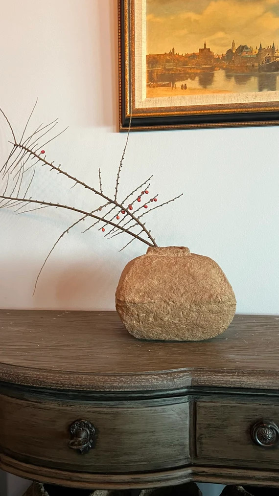 Paper Mache Bowl / Vase / Vessel / Bowl / Pot - Etsy | Etsy (US)