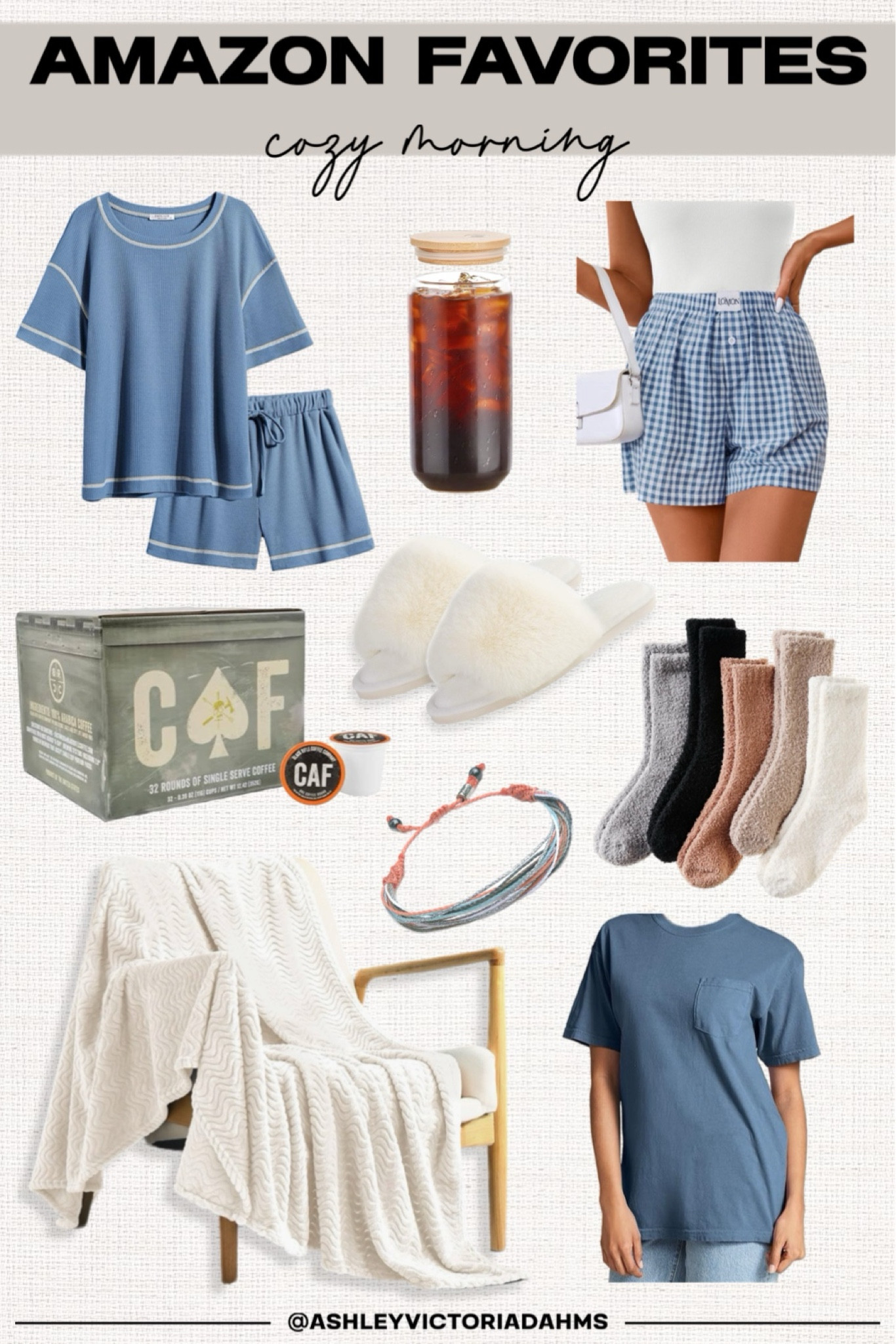 Amazon Favorites: Cozy Morning

Amazon finds, Amazon fashion, pajamas, pjs, slippers, blanket, preppy, boxer shorts, women’s shorts, socks, comfortable, ootd, affordable, coffee

#pajamas #amazon #cozy #preppy 

#LTKU #LTKFallSale #LTKFindsUnder50