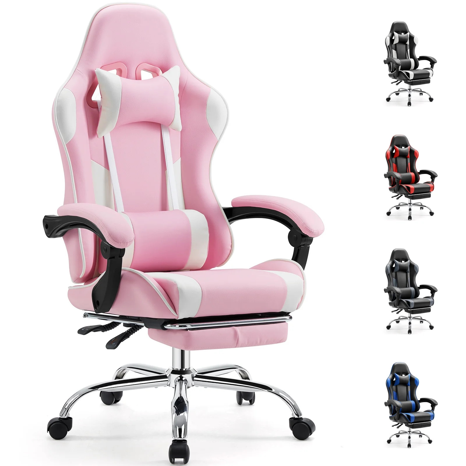EDX Ergonomic Gaming Chair High Back Office Chair with Lumbar Support and Adjustable Armrests Swi... | Walmart (US)