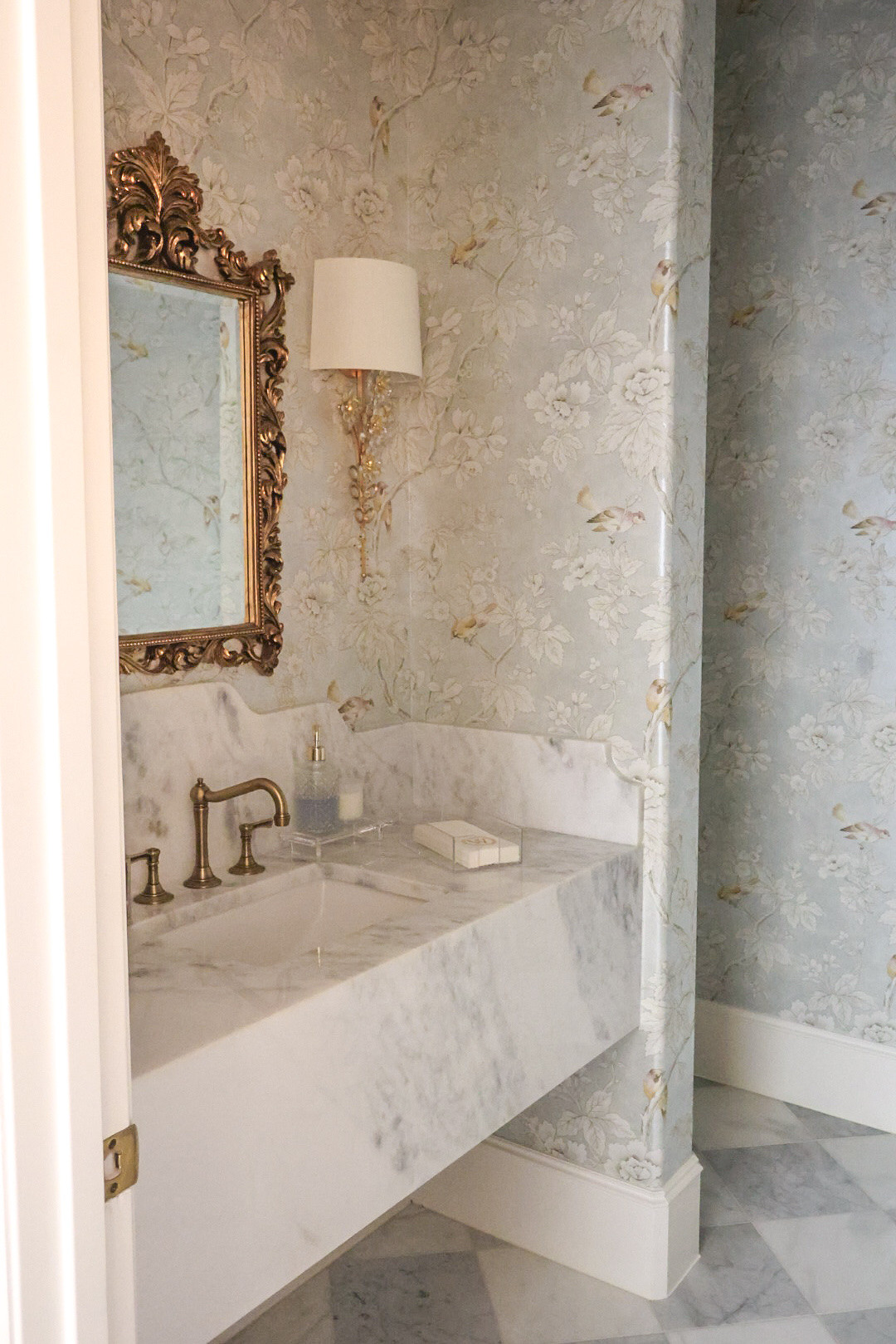 Love my new powder bath!! The wallpaper is my favorite 😍 chiswick grove by Sanderson

#LTKdayinmylife #LTKSeasonal #LTKHome