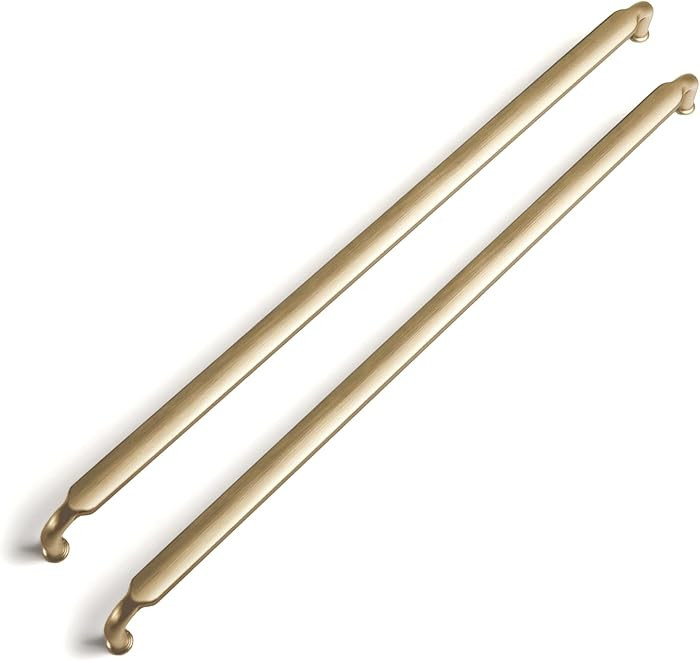 Goo-Ki 6 Pack 12-3/5 Inch （320mm） Hole Center Cabinet Pulls Champagne Bronze Zinc Alloy Kitch... | Amazon (US)