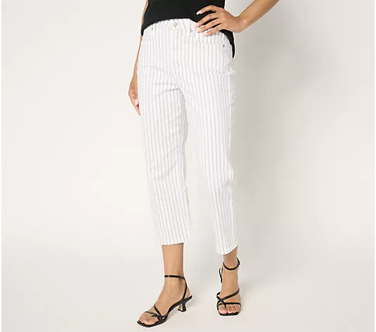 NYDJ Joni High Rise Relaxed Capri - QVC.com | QVC