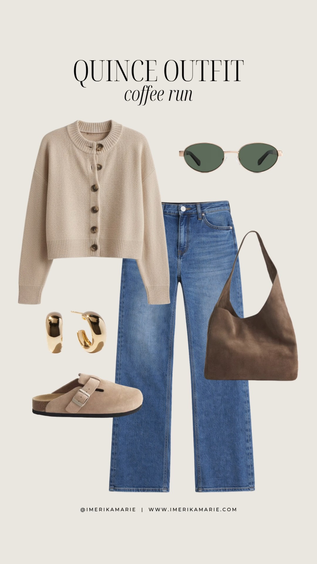 @Quince Outfit: Coffee Run ☕️

Quince 100% Organic Cotton Cropped Cardigan
Quince Bella Stretch Relaxed Straight Jeans
Quince Italian Suede Slouchy Shoulder Bag
Quince Water Repellent Suede Clog Mule 

 

#LTKPetite #LTKootd #LTKSeasonal