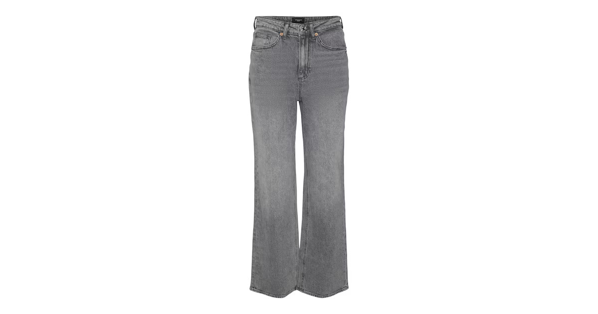 VERO MODA Wide Leg Jeans 'VMTessa' in Grey Denim | ABOUT YOU (DE)