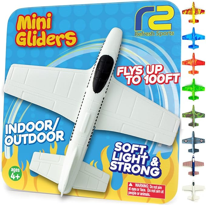 Airplane Toy Foam Glider: Airplane Toys For 3 Year Old & Airplanes For Kids 2-4 Toy Airplane For ... | Amazon (US)