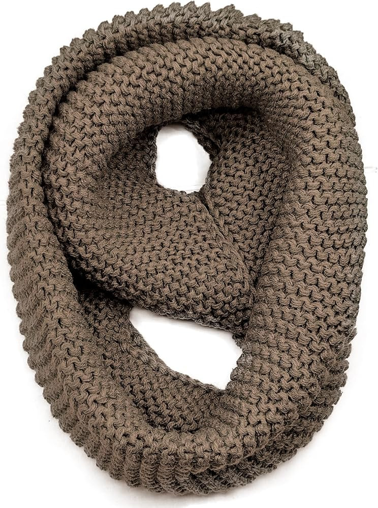 Warm Scarf for Winter Women & Men, Knit Wool Loop Infinity Scarves Thick & Chunky Neck Warmer For... | Amazon (US)