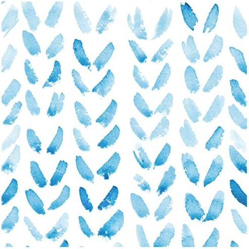 HaokHome 96030-1 Watercolor Peel and Stick Wallpaper Removable Blue/White Bathroom Home Wall Deco... | Amazon (US)