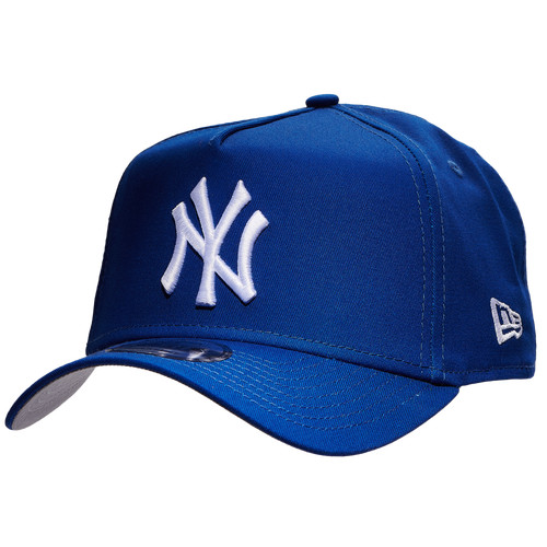 New Era Mens New York Yankees New Era Yankees A Frame Adjustable Cap - Mens White/Royal Size One Size | Champs Sports