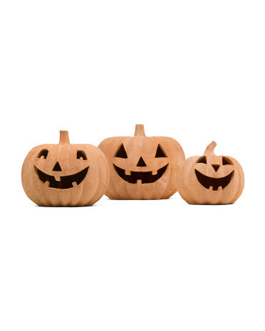 3pc Outdoor Safe Stacking Jack O Lanterns | TJ Maxx