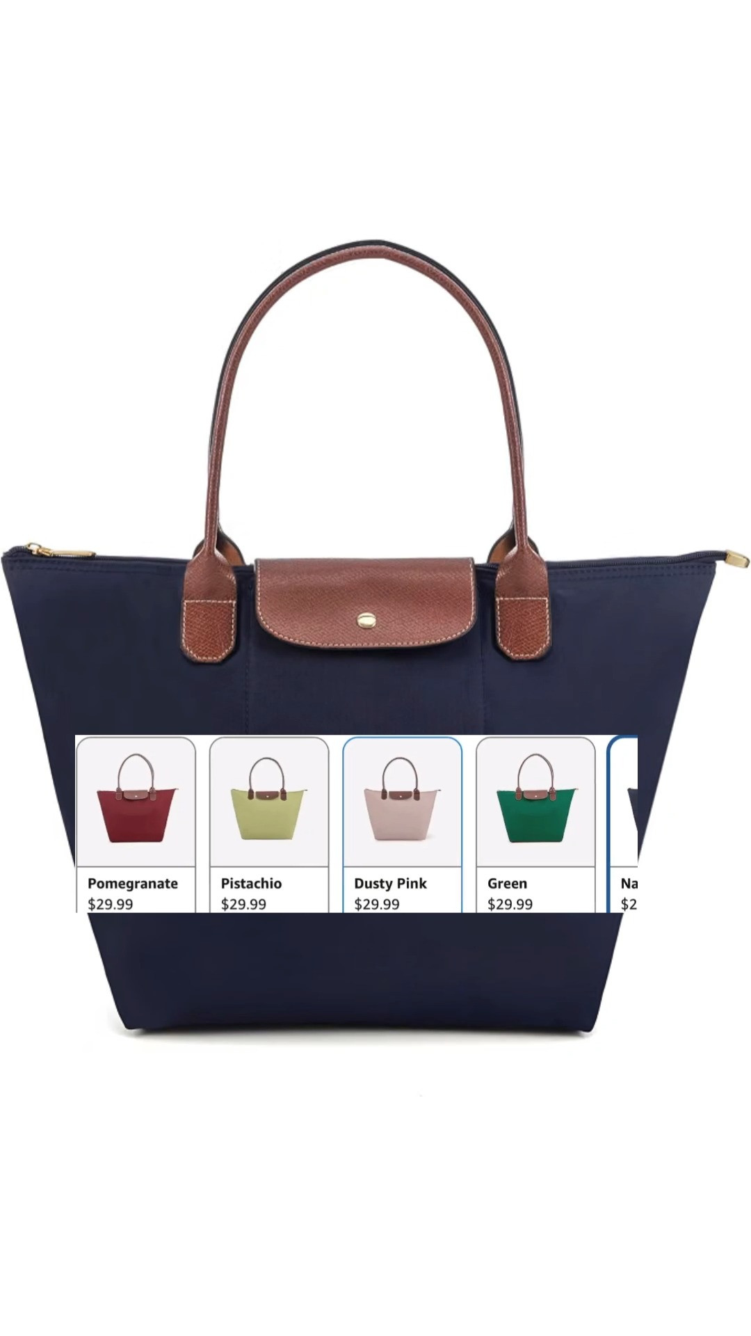 Longchamp look for less on Amazon! And they are all under $30! I own the navy and it is such great quality!

#AmazonFinds #LookforLess #TheSouthernSource 

 #LTKdayinmylife #LTKmorningroutine #LTKstorytime