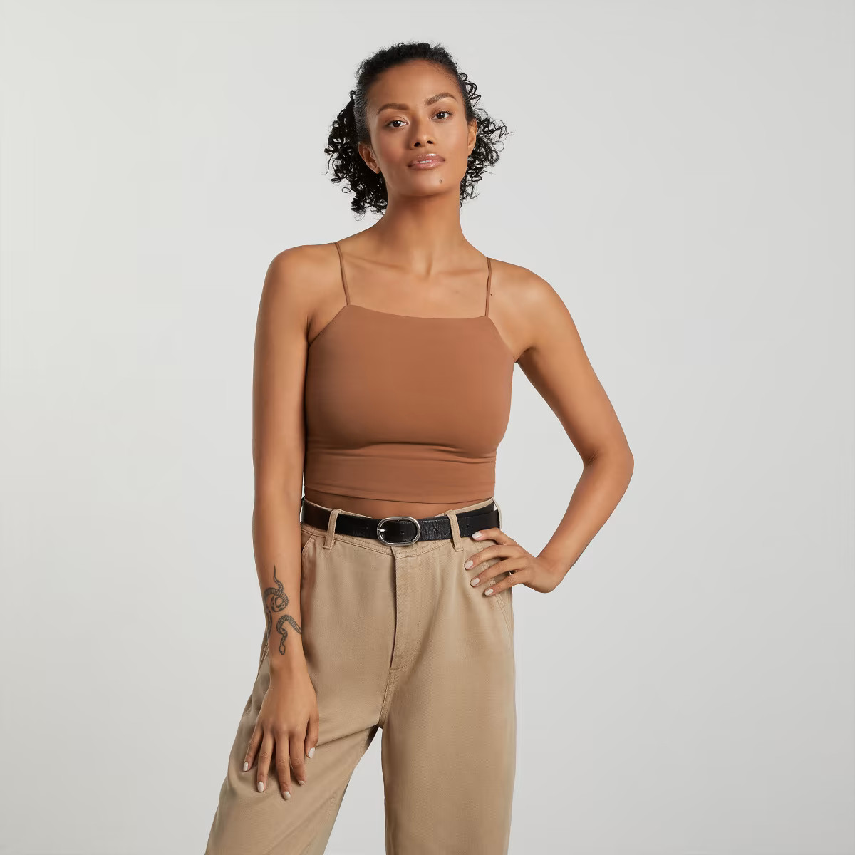 The Cropped Square-Neck Cami | Everlane