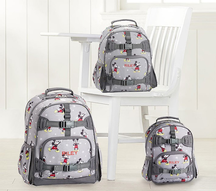 Mackenzie Gray Disney Mickey Mouse Backpacks | Pottery Barn Kids