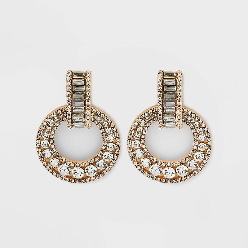 SUGARFIX by BaubleBar Interconnected Drop Statement Earrings - Gold | Target