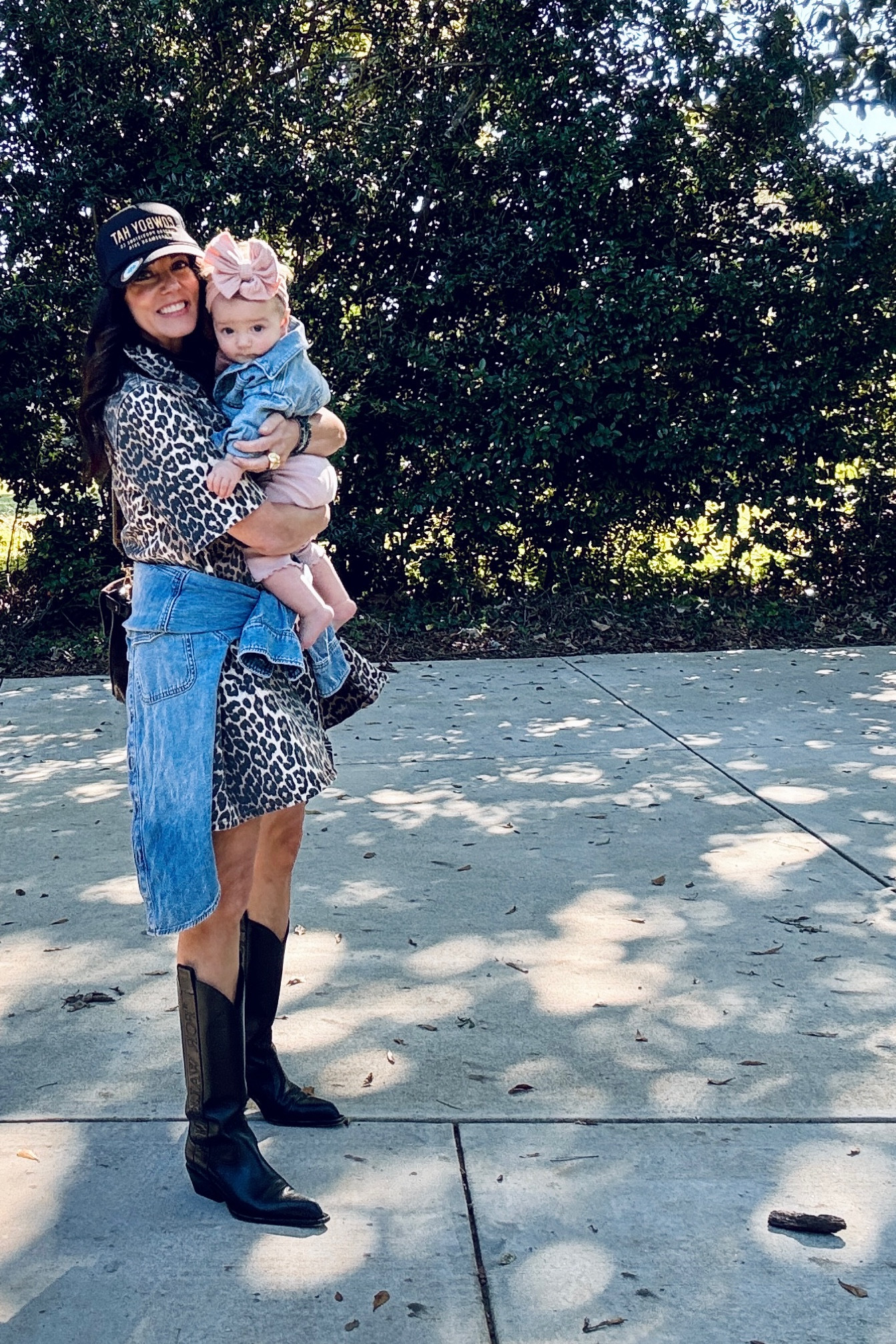 Spending time with one of my loves 👶🏼💕
Leopard denim dress with pockets 
Western boots 
Target denim shirt 
Mimi and me 

#LTKFindsUnder50 #LTKStyleTip #LTKShoeCrush