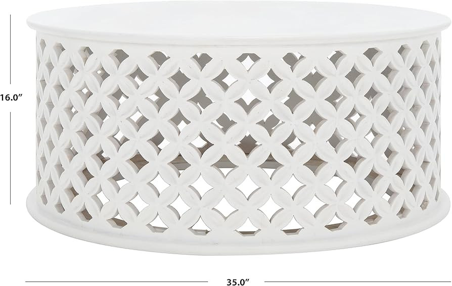 Safavieh Home Collection COF5300 Table, White Wash | Amazon (US)