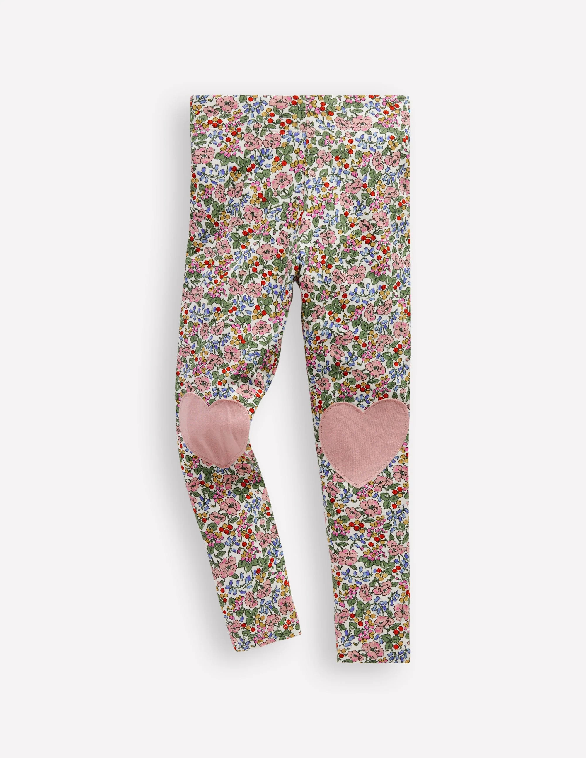 Leggings mit Applikationen-Weiches Naturweiß Beere Blumenmuster | Boden DE