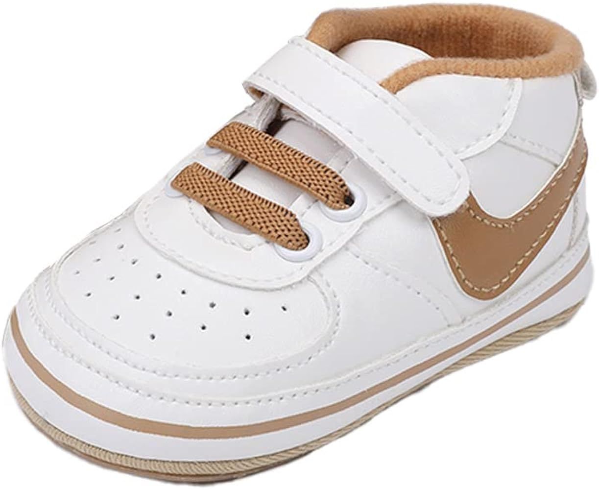 Clowora Unsex Baby Shoes Boys Girls Infant Sneakers Non-Slip Soft Rubber Sole Toddler Crib First ... | Amazon (US)